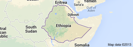 แผนที่ประเทศ เอธิโอเปีย
